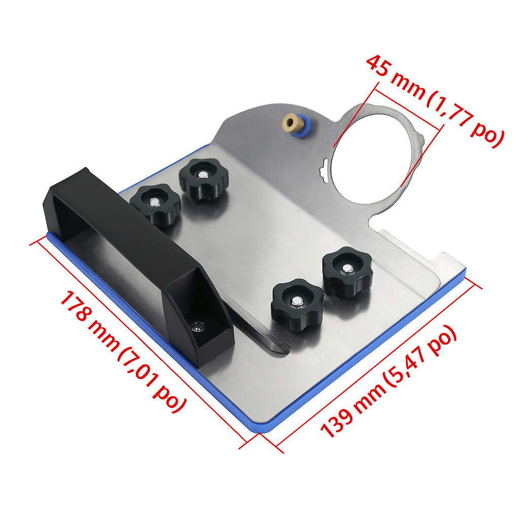 Support Meuleuse 45° - Découpe Carrelage Précise
