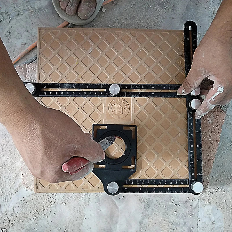 Règle Multi-Angles Aluminium Pliable