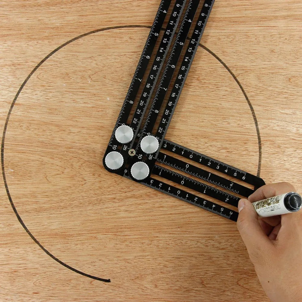 Règle Multi-Angles Aluminium Pliable