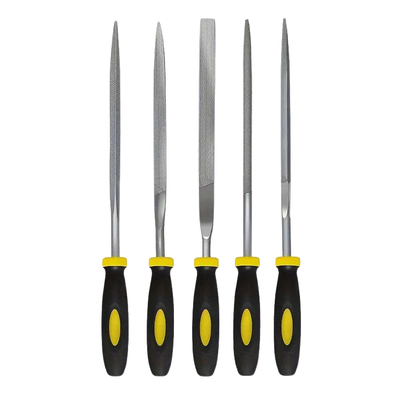 Set 5 Limes Aiguilles Acier - Poignées Ergonomiques Antidérapantes