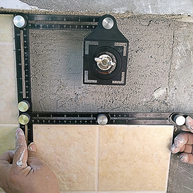 Règle Multi-Angles Aluminium Pliable