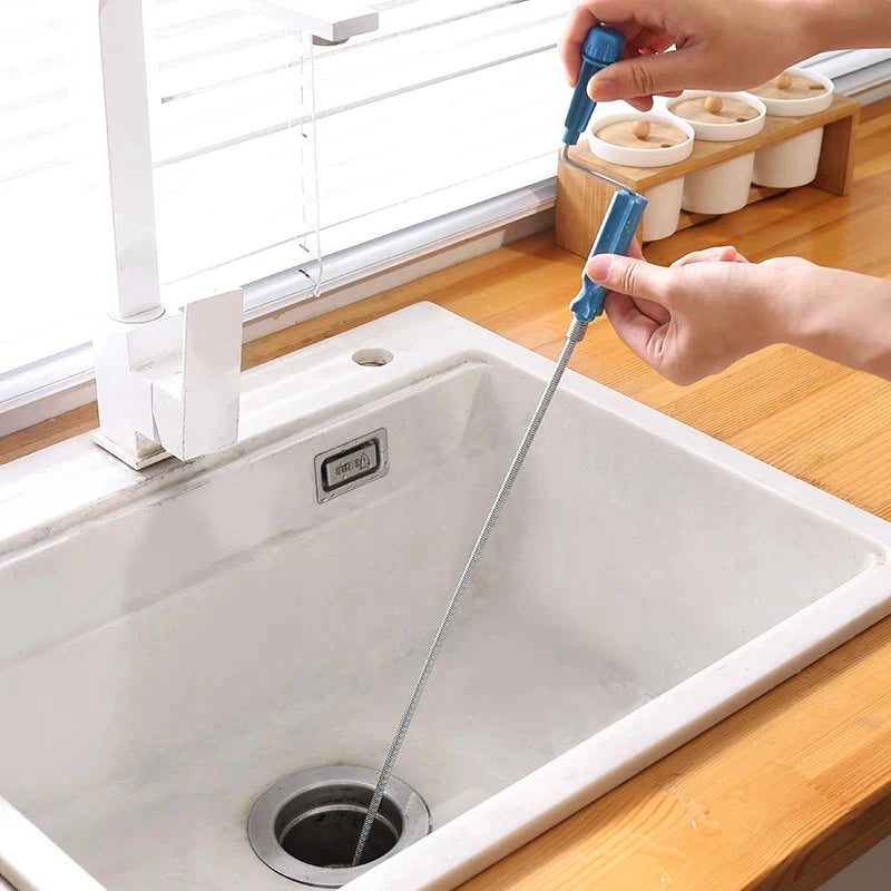 Outil Débouchage Multifonctionnel - Ressort Métal Flexible