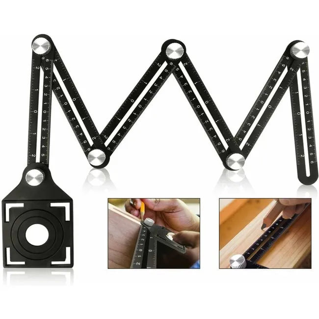 Règle Multi-Angles Aluminium Pliable