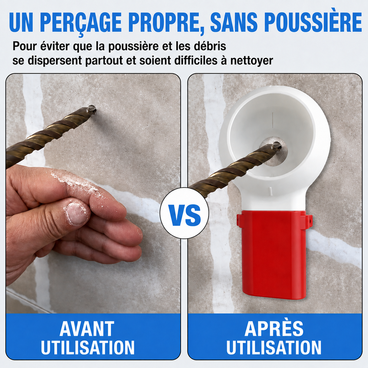 Collecteur de Poussière pour Perceuse