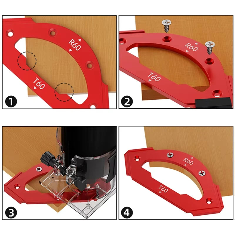 Gabarit d'Angle pour Découpe de  Menuiserie