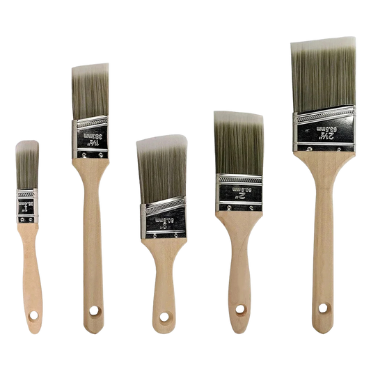 Set Pinceaux Peinture - Manche Bois Double Épaisseur