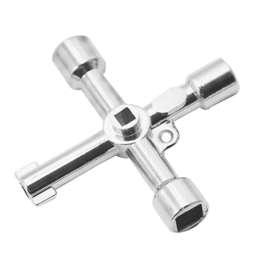 Clé Cruciforme Mini 3-en-1 – Hexagonale Triangle Plomberie Compact