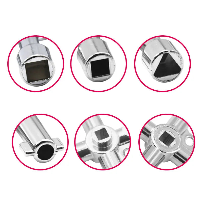 Multi-function Cross Spanner Mini Portable Three Hexagonal Internal Triangle Key Plumber's Spanner Quality Maintenance Tools