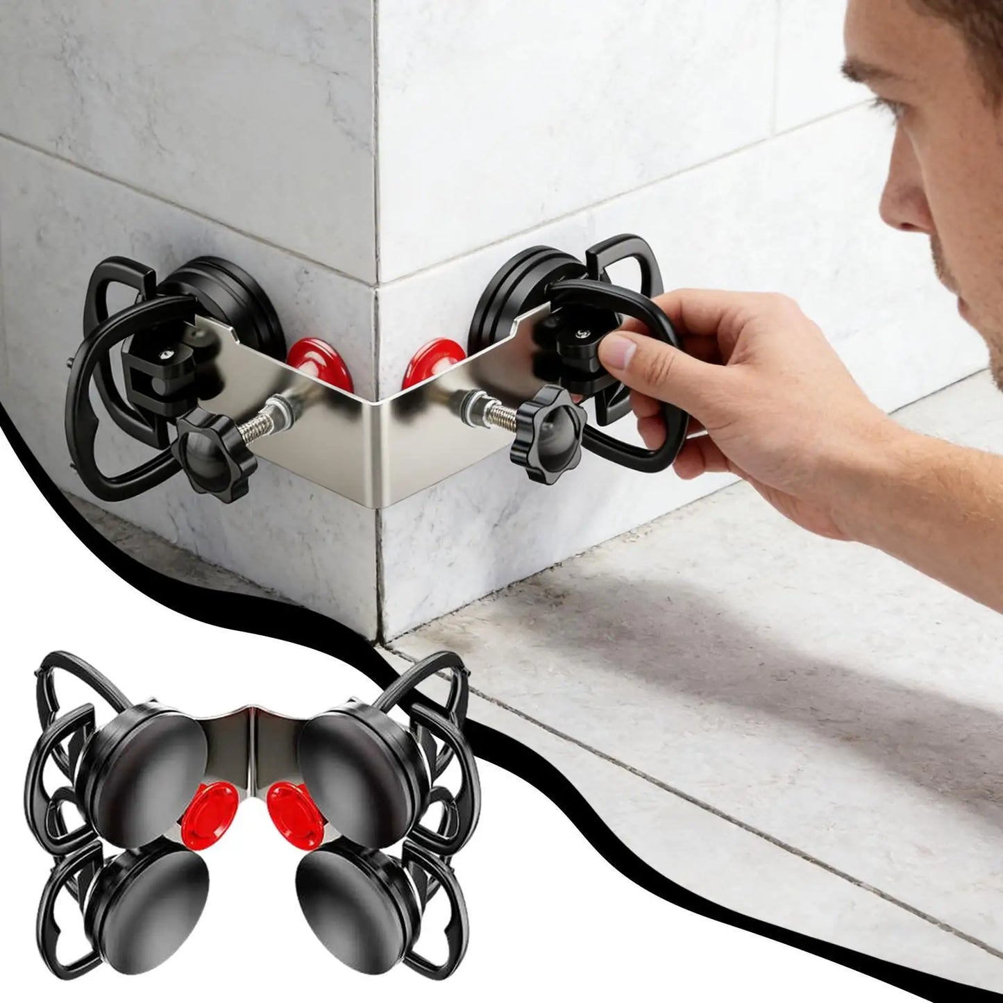 Ventouse  pour Carrelage et Verre – Alignement 90°