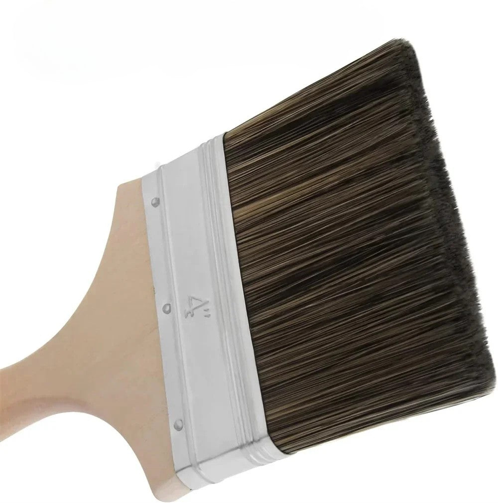 Set Pinceaux Peinture - Manche Bois Double Épaisseur