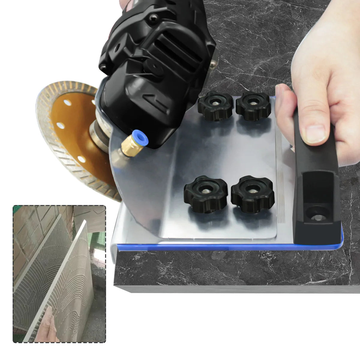 Support Meuleuse 45° - Découpe Carrelage Précise