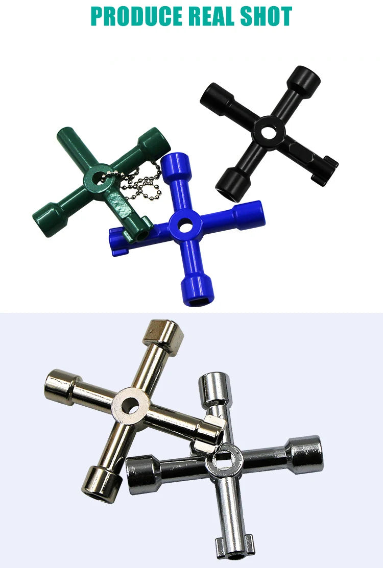 Multi-function Cross Spanner Mini Portable Three Hexagonal Internal Triangle Key Plumber's Spanner Quality Maintenance Tools