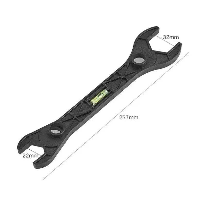 Multifunctional Dual Headed Wrench With Level Manual Tap Spanner Repair Plumbing Tools For Household Faucet Pipe Hand Tools
